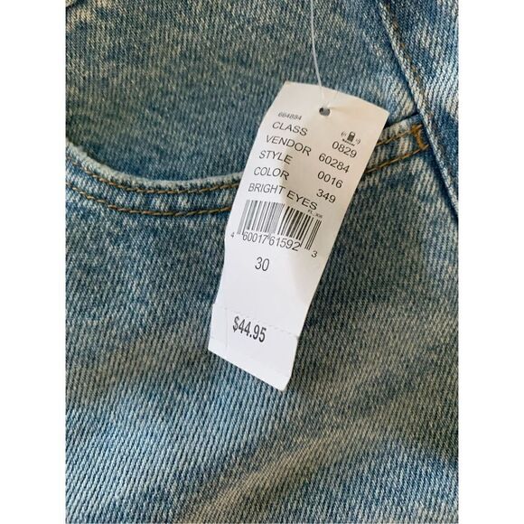 Pacsun High Rise Festival Bright Eyes denim jean shorts women's size 30 NWT - Picture 6 of 7